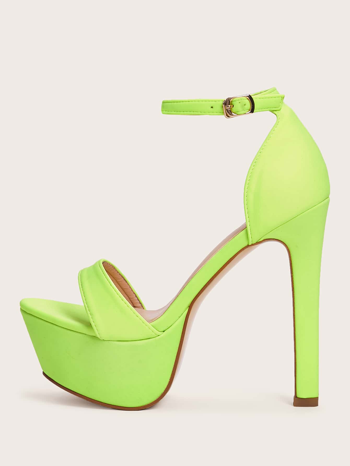 neon green stilettos