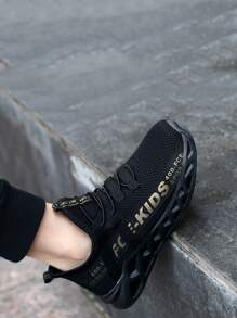 兒童字母圖案繫帶運動鞋