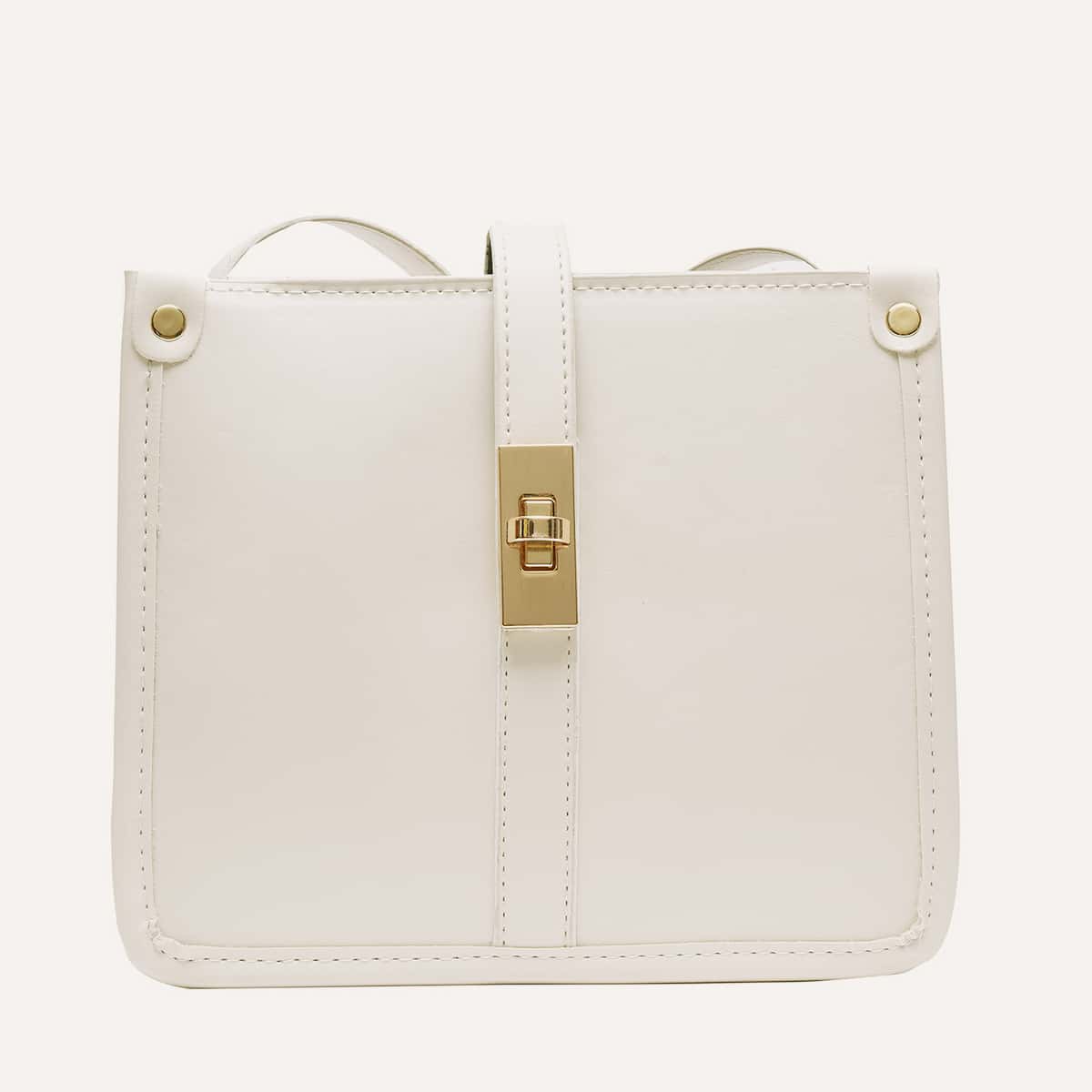

Twist Lock Crossbody Bag, White