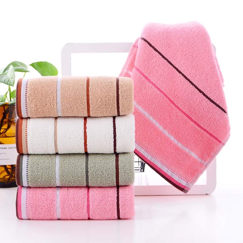 

1pc Striped Pattern Towel, Multicolor