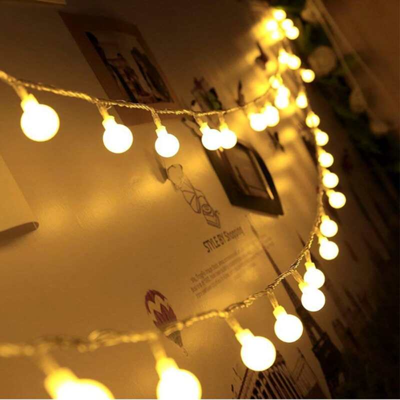 

20pcs Bulb Decoration String Light, Yellow