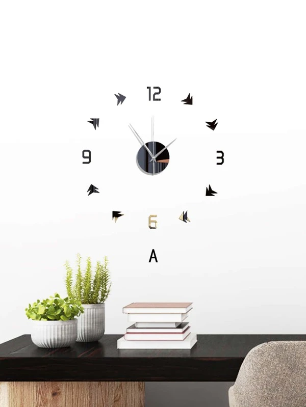1 pieza reloj de pared de espejo | Mode de Mujer | SHEIN España Reloj de pared de números | Mode de Mujer | SHEIN España
