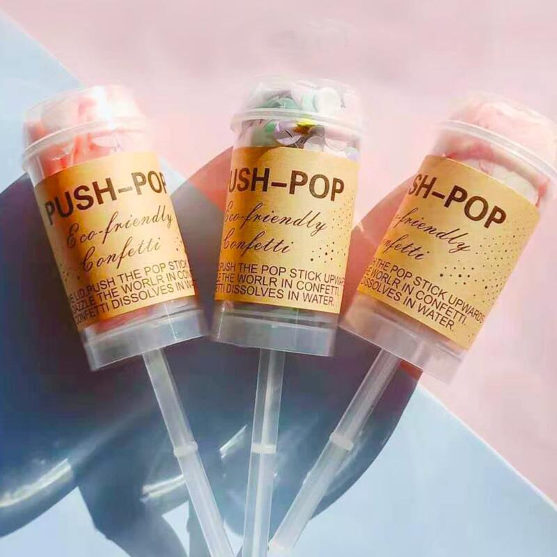 

1pc Confetti Push Pop, Multicolor