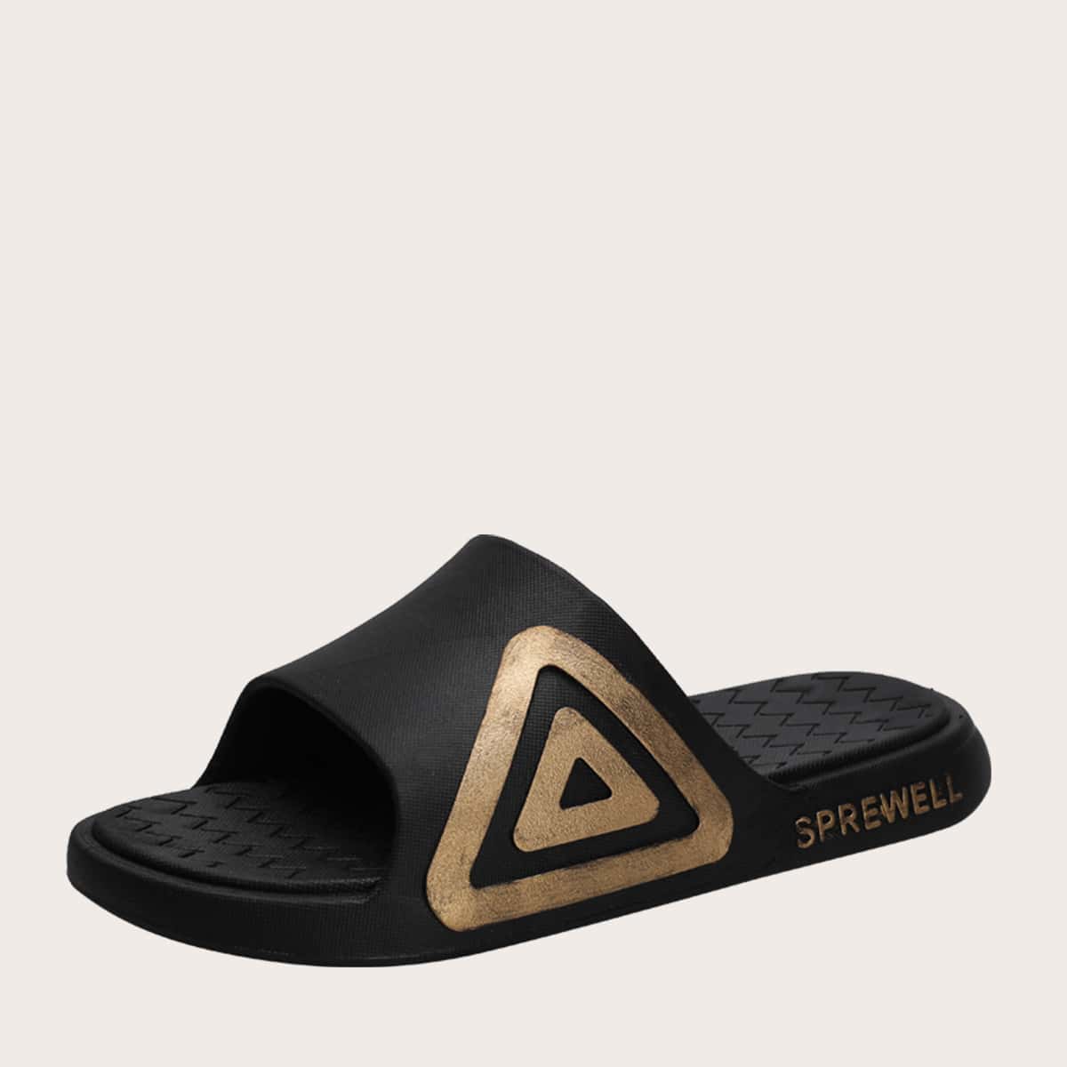 

Guys Geometric Pattern Sliders, Black