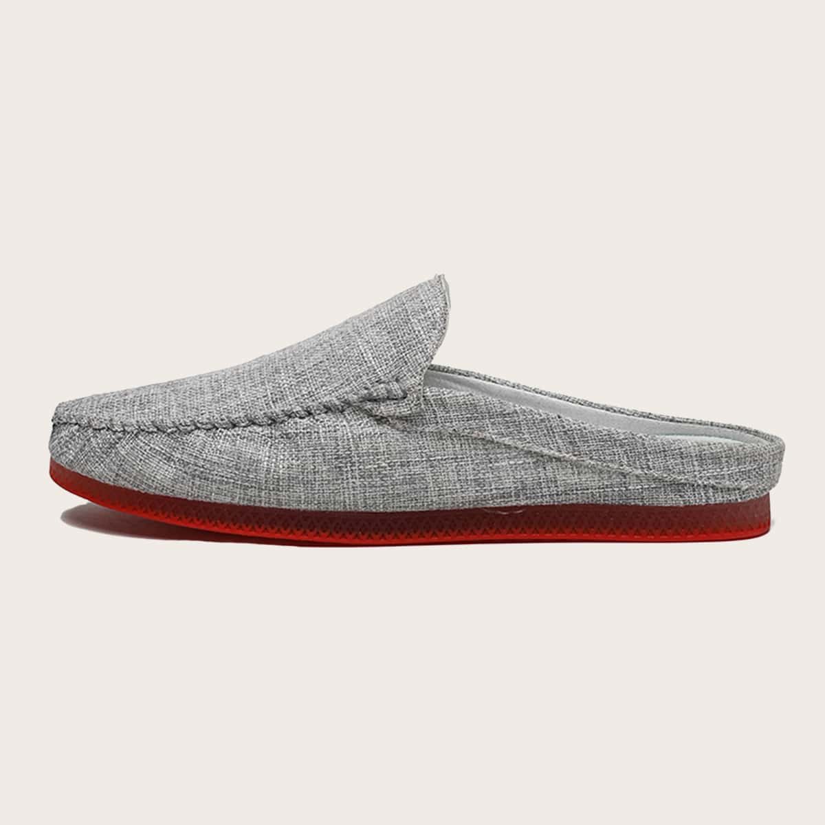 

Guys Slip On Loafer Mules, Grey