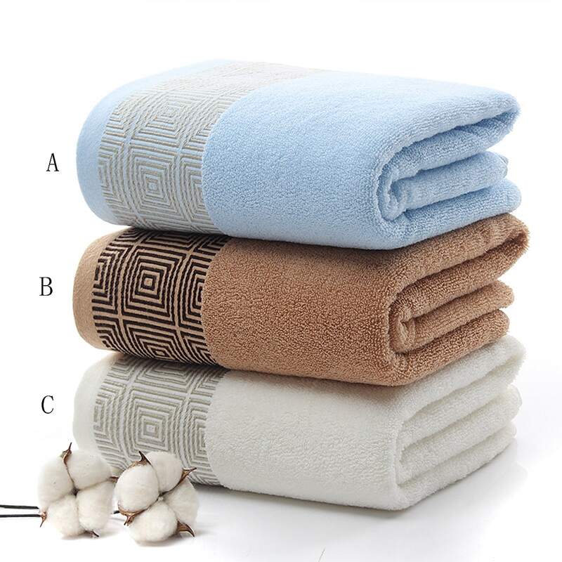 

1pc Geometric Pattern Towel, Multicolor