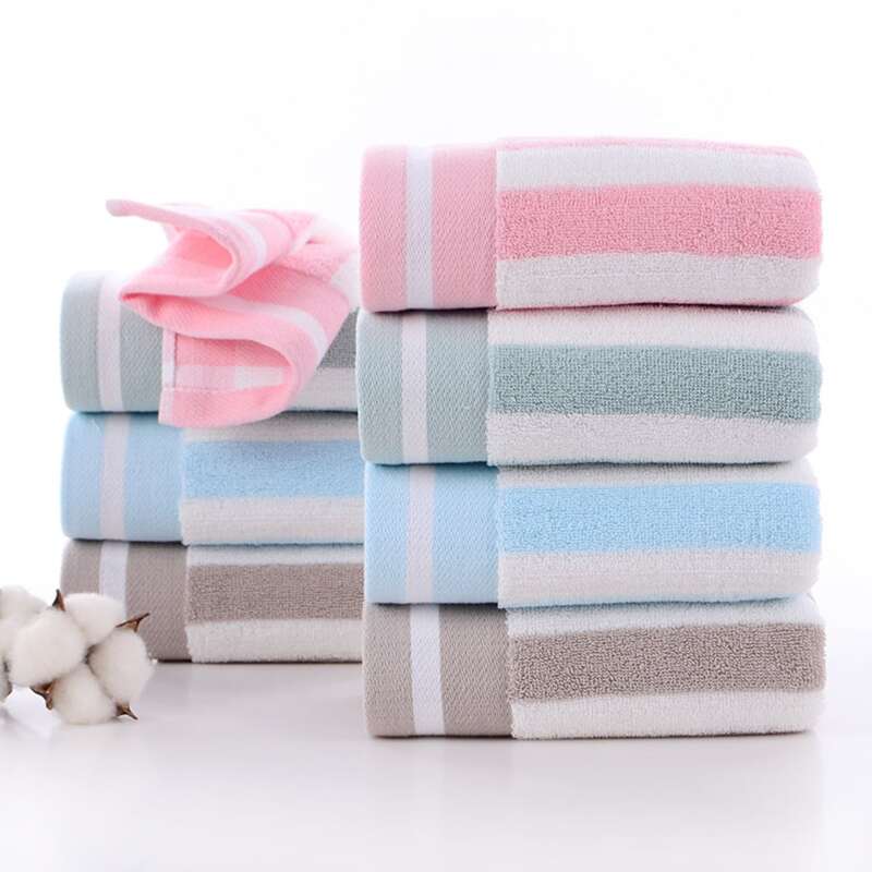 

1pc Striped Pattern Towel, Multicolor