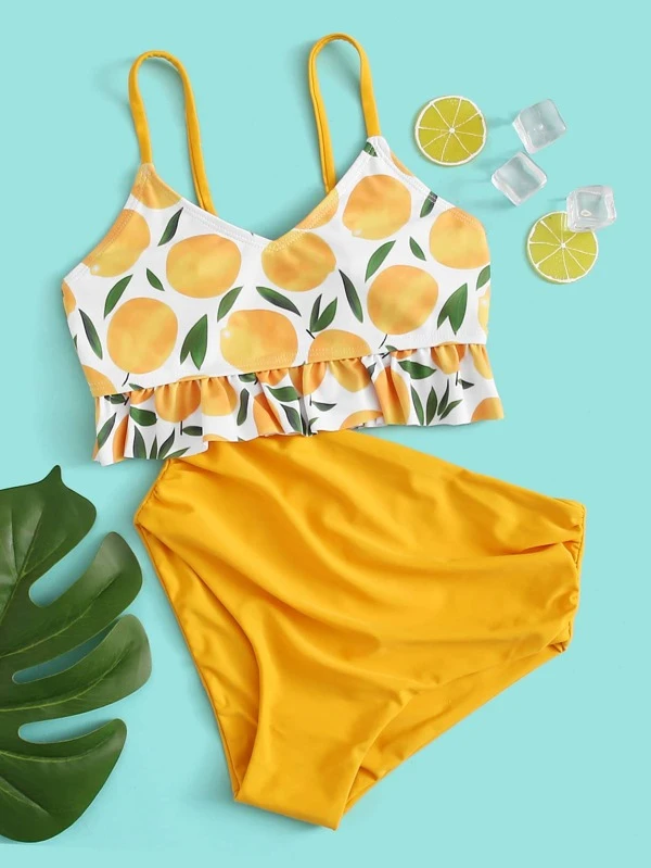 lemon high waisted bikini