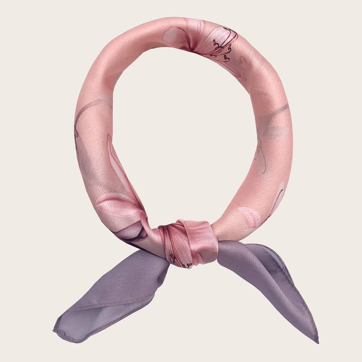 

Floral Pattern Bandana, Pink