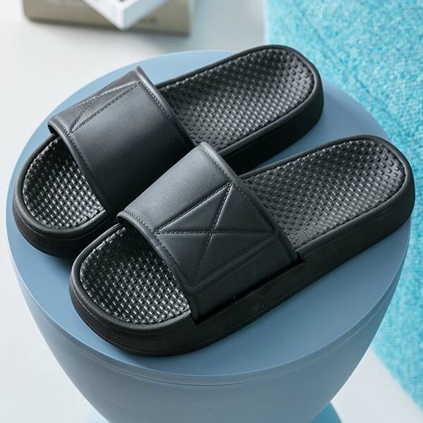 

Open Toe Non-slip Sliders, Yellow