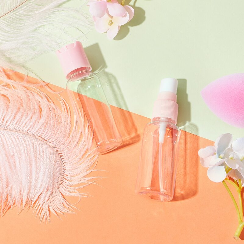 

Clear Travel Bottle, Pink
