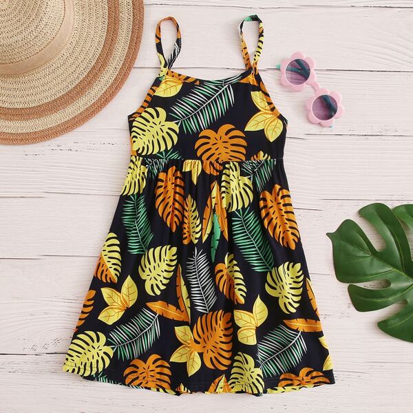 

Toddler Girls Allover Tropical Print Cami Night Dress, Multicolor