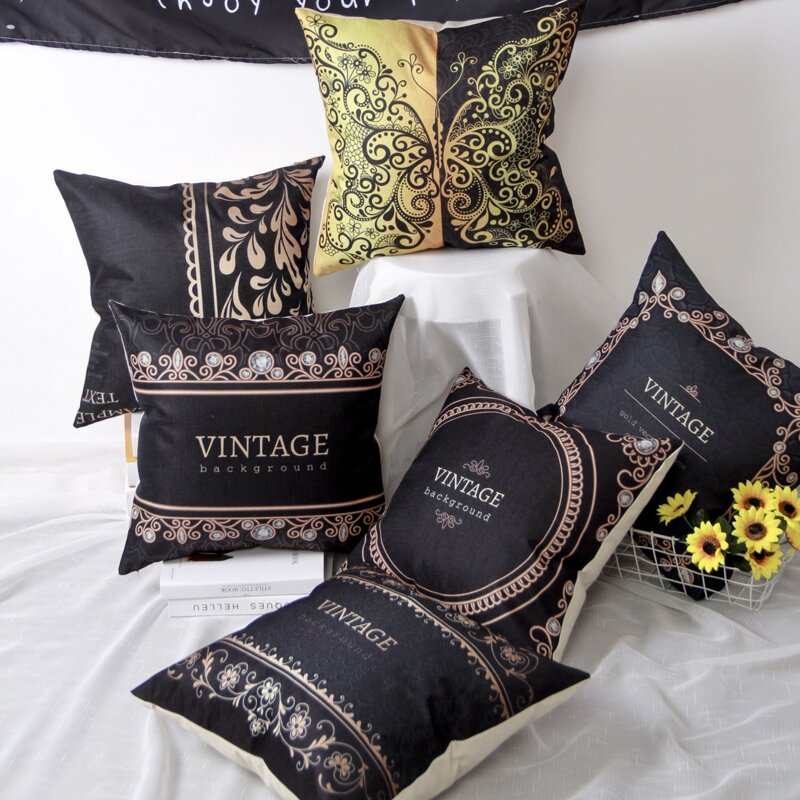 

1pc Butterfly Pattern Cushion Cover Without Filler, Multicolor