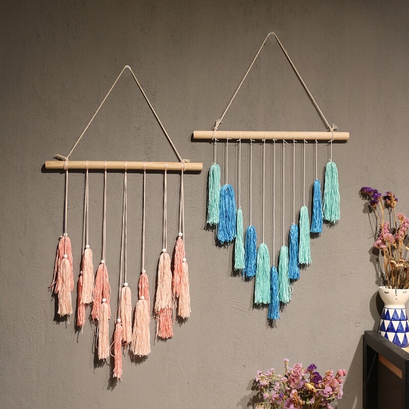

1pc Tassel Wall Hanging Decor, Multicolor