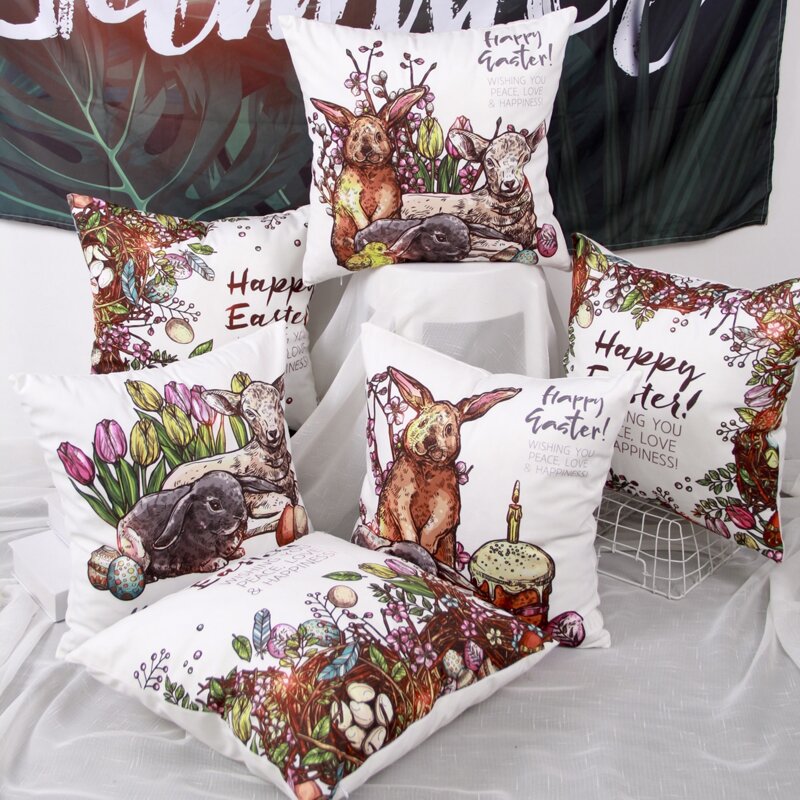 

1pc Animal Cushion Cover Without Filler, Multicolor