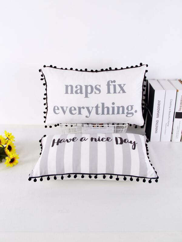 1pc Slogan Graphic Double Side 225 Mriya Custom Bed Pillowcase Cushion