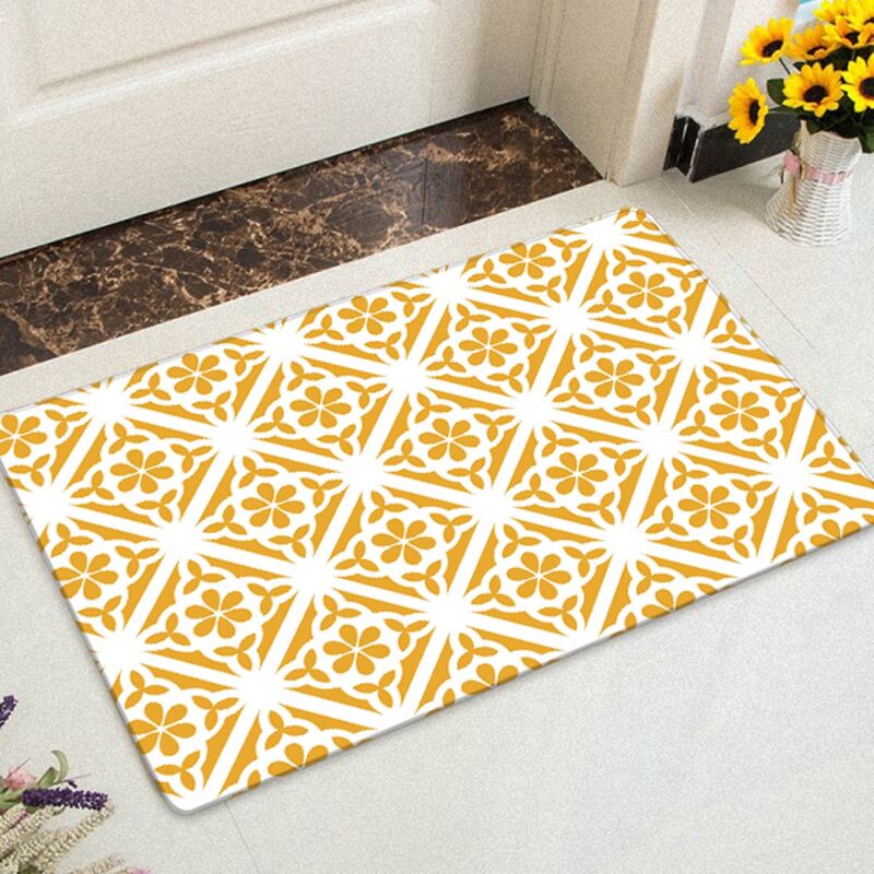 

Geometric Pattern Floor Mat, Multicolor