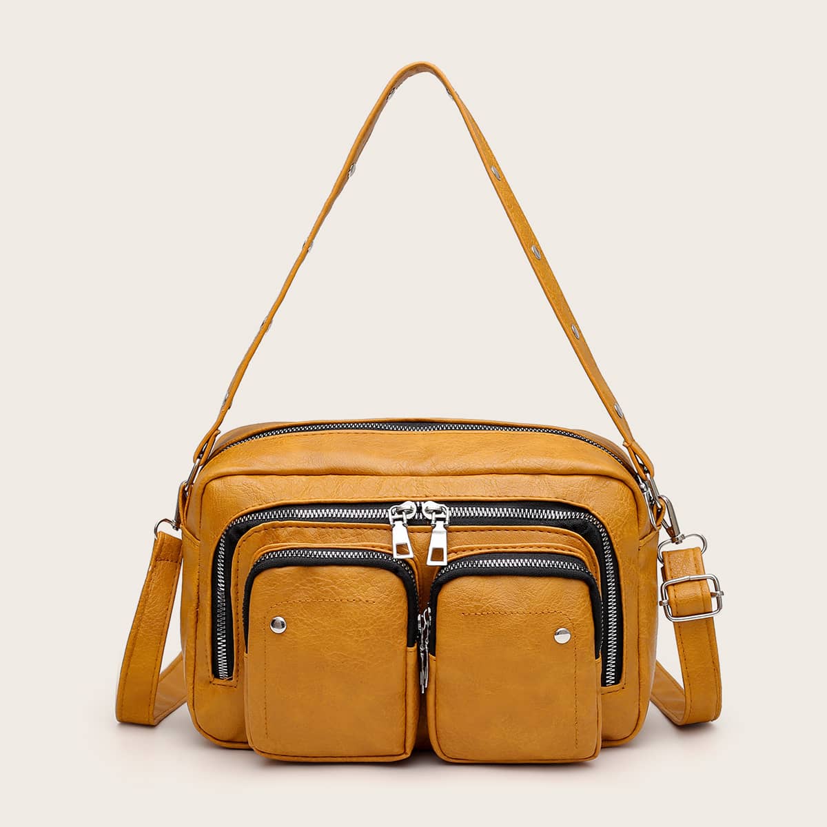 

Pocket Front Tote Bag, Yellow