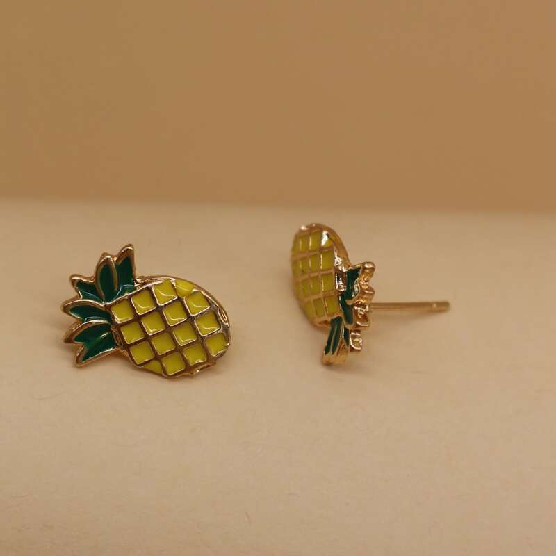 

Fruit Shaped Stud Earrings, Multicolor