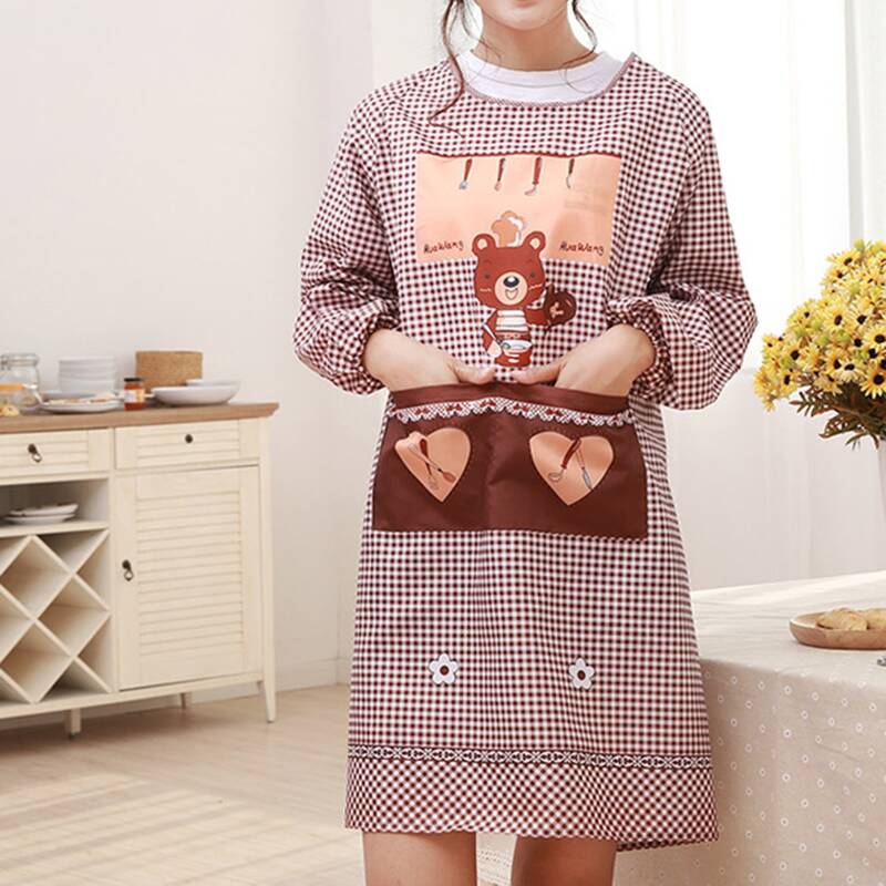 

1pc Cartoon Graphic Apron, Multicolor