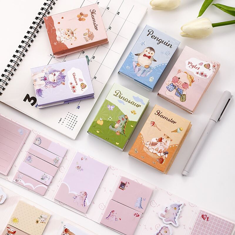 

240pcs Cartoon Graphic Random Sticky Note, Multicolor