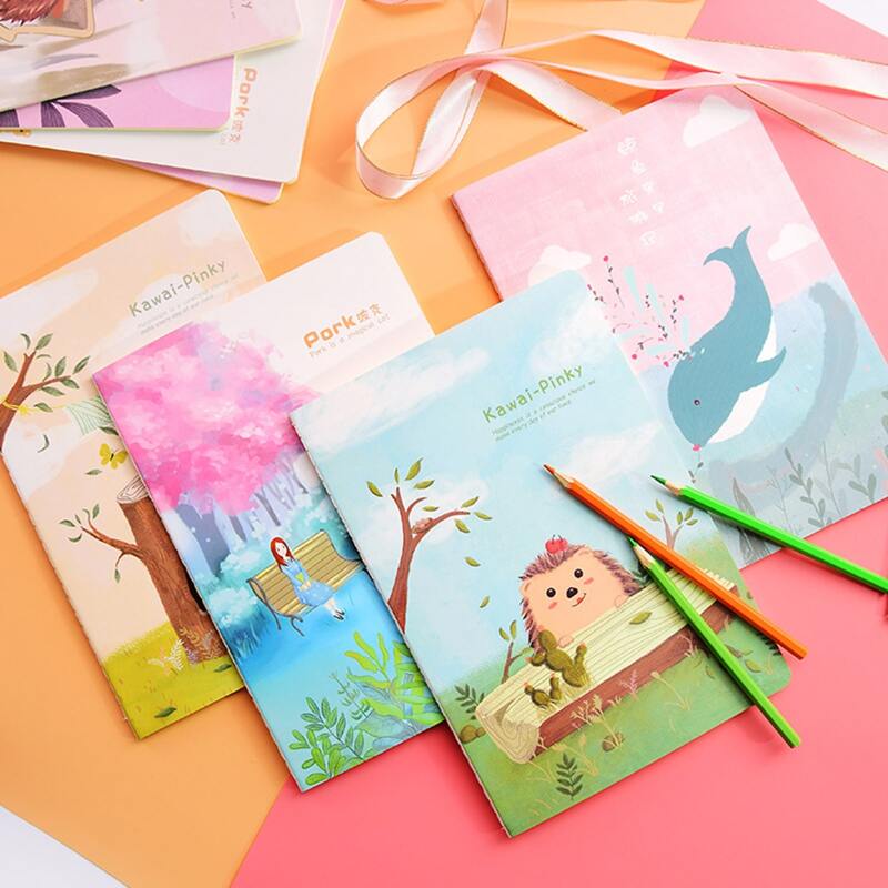 

1pack Cartoon Graphic Cover Random Notebook, Multicolor