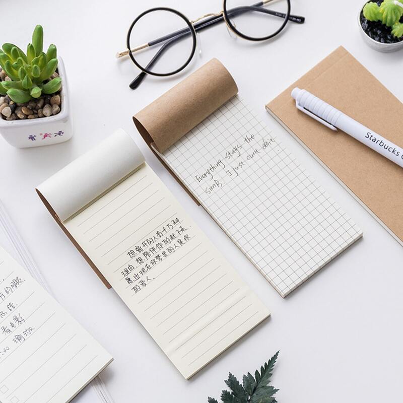 

1pack Kraft Paper Cover Memo Pad, Multicolor