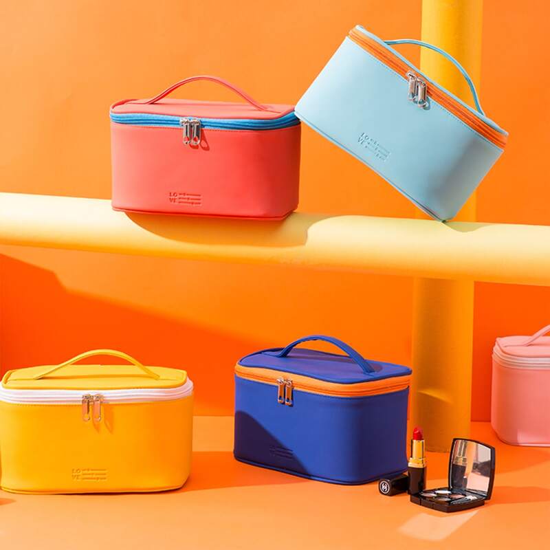 

1pc Solid Travel Storage Bag, Multicolor