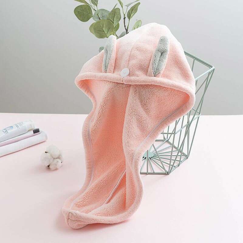 

1pc Ear Decor Dry Hair Cap, Multicolor