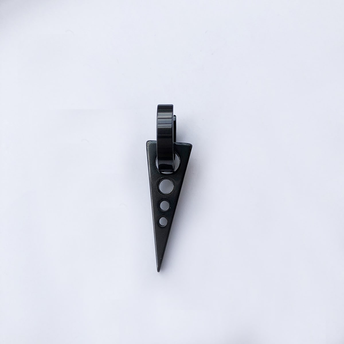 Image of 1pc Men Hollow Out Triangle Decor Drop Earring