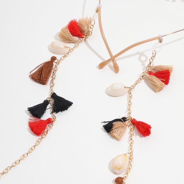 

Tassel & Shell Decor Glasses Chain, Multicolor
