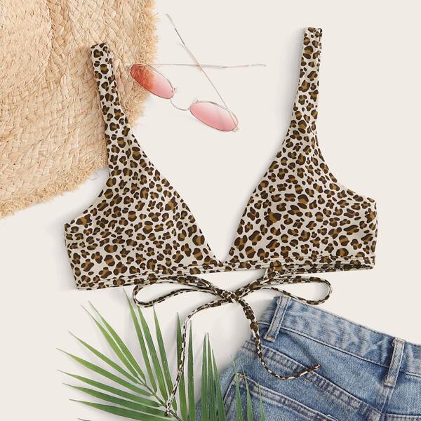 

Leopard Bikini Top, Multicolor