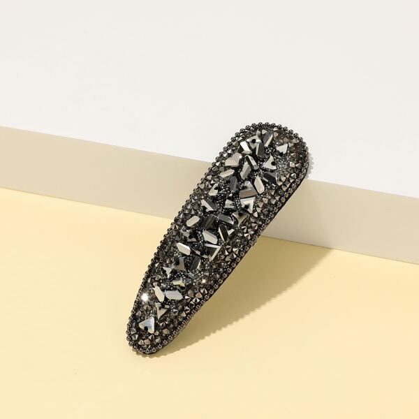 

Crystal Decor Hair Clip, Black