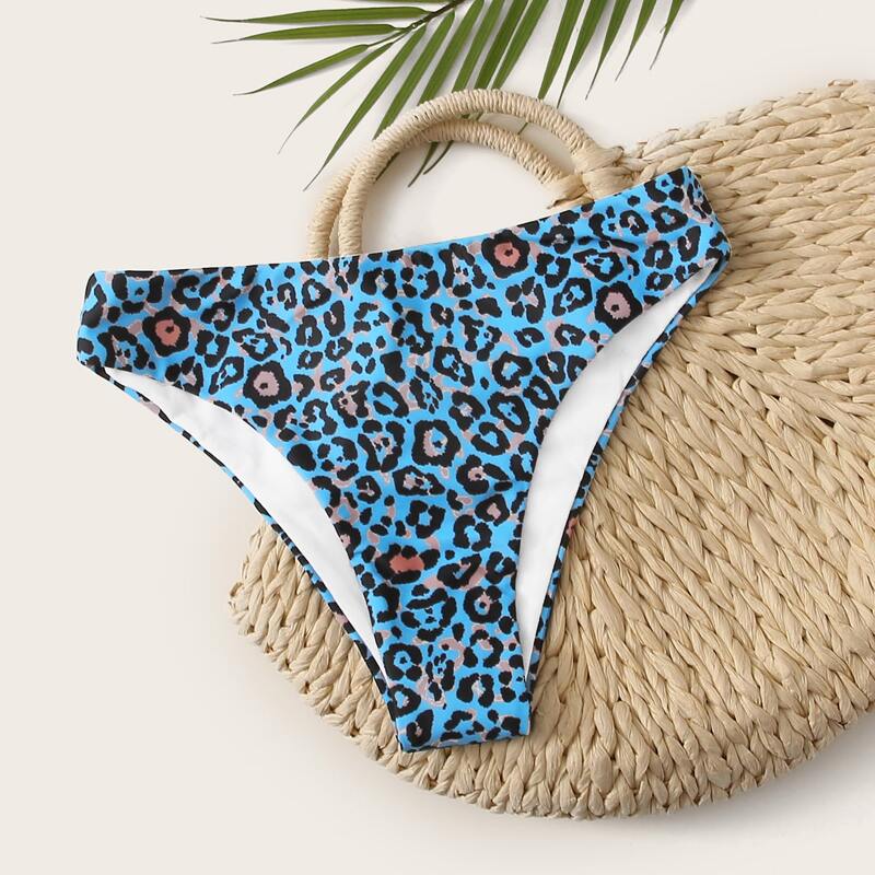 

Leopard Bikini Panty, Blue