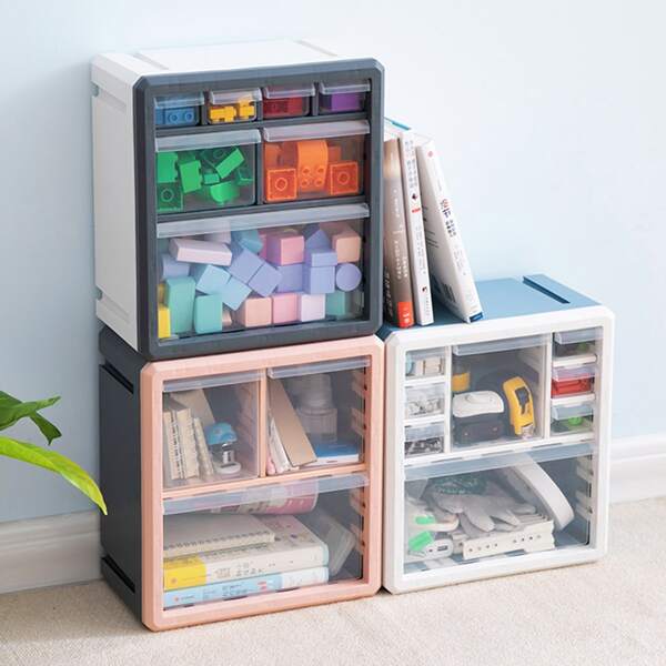 

1pc Multi-grid Storage Box, Multicolor
