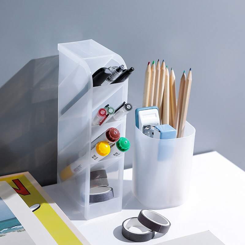 

1pc Clear Pen Holder, White