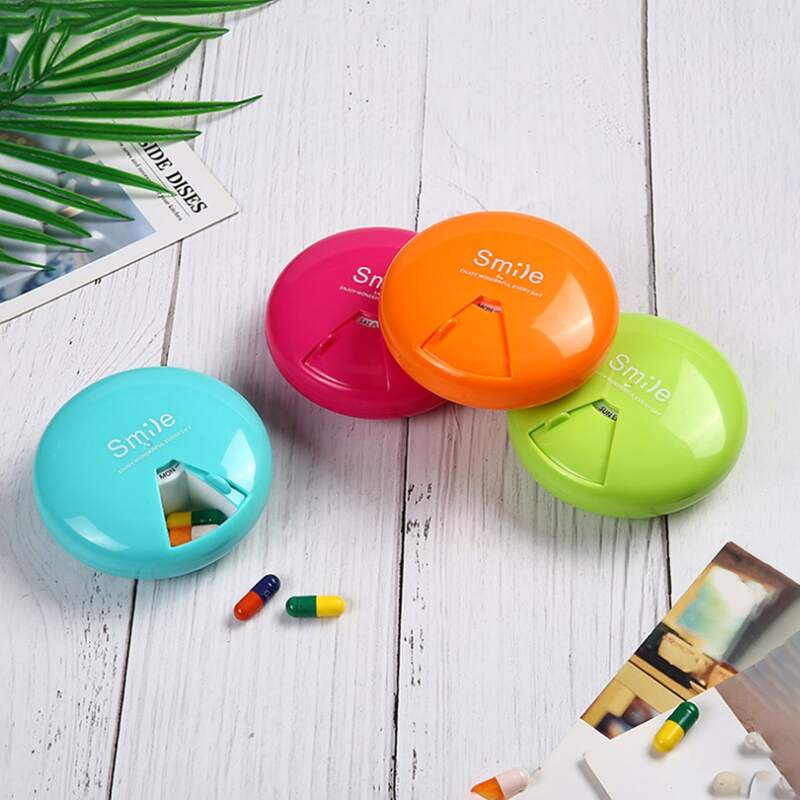 

1pc Multi-grid Pill Storage Box, Multicolor