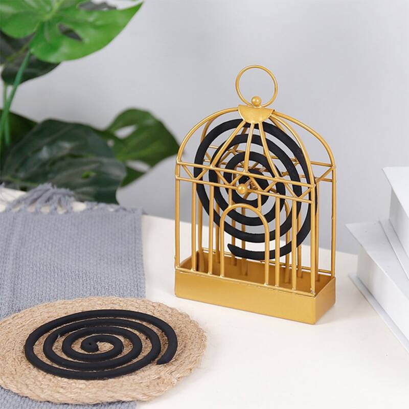 

1pc Birdcage Design Mosquito Incenses Rack, Multicolor