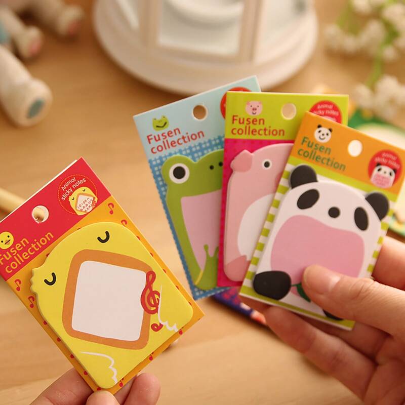 

1pack Cartoon Design Random Sticky Note, Multicolor