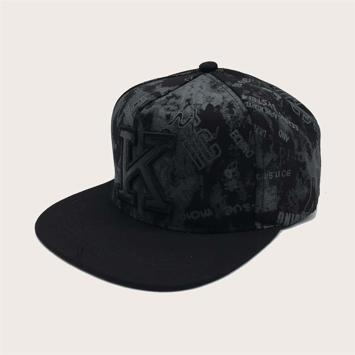 

Guys Letter Embroidery Baseball Cap, Black