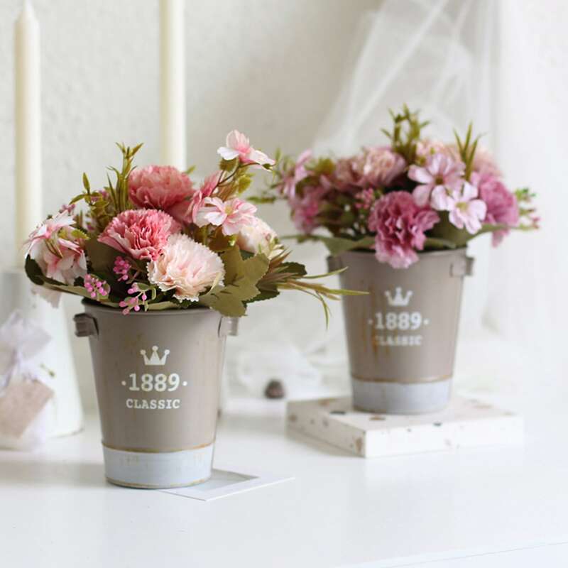 

1pc Artificial Potted Flower, Multicolor