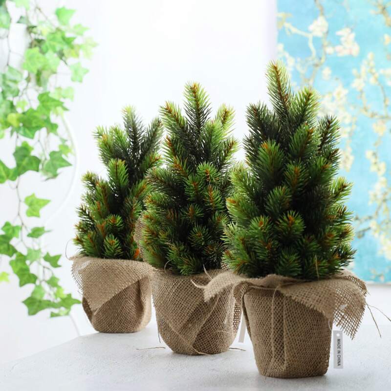 

1pc Artificial Potted Plants, Green