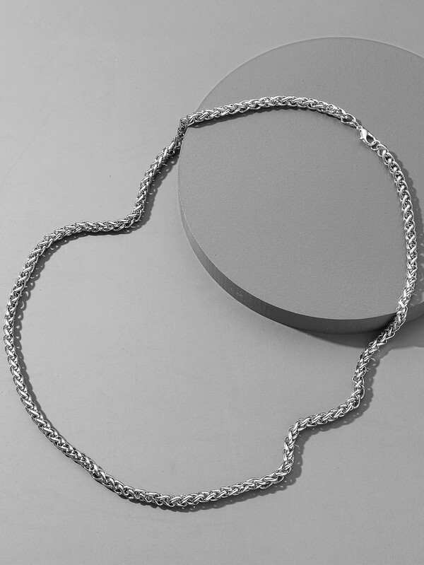 Men Minimalist Twist Chain Necklace SHEIN USA