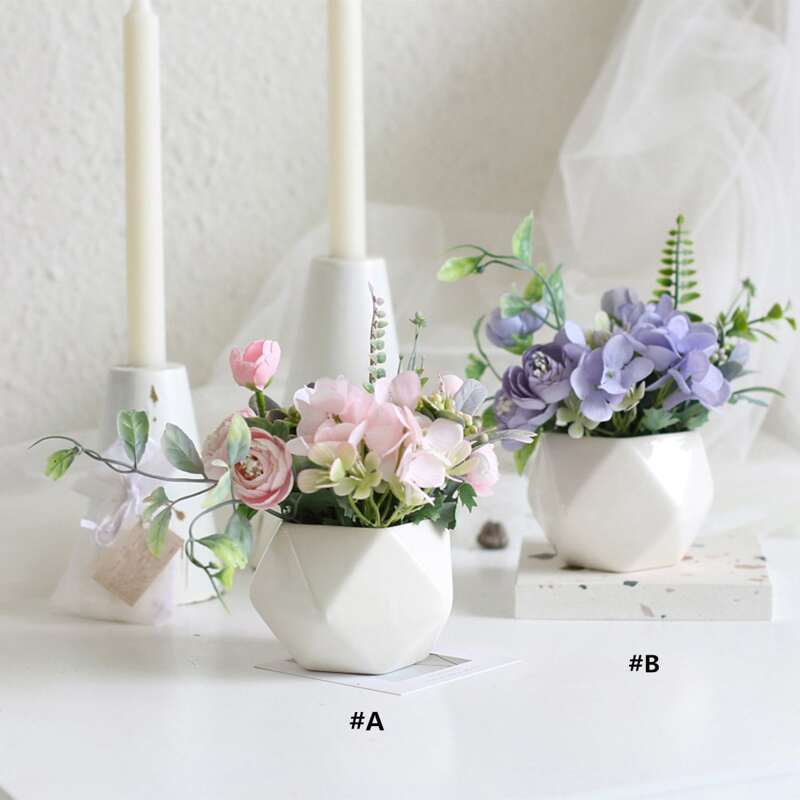 

1pc Artificial Potted Flower, Multicolor