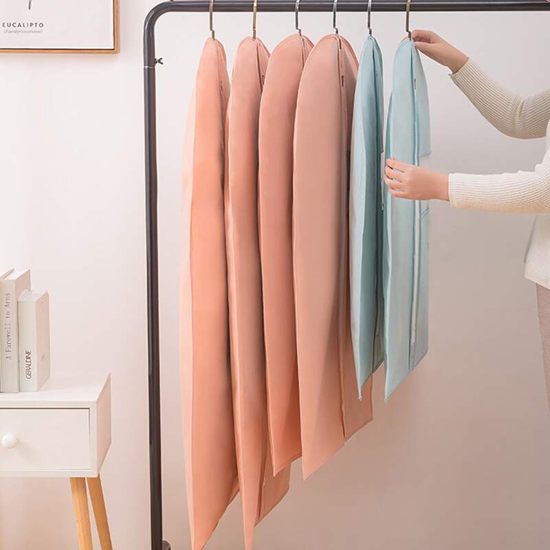 

1pc Solid Clothes Dust Cover, Multicolor