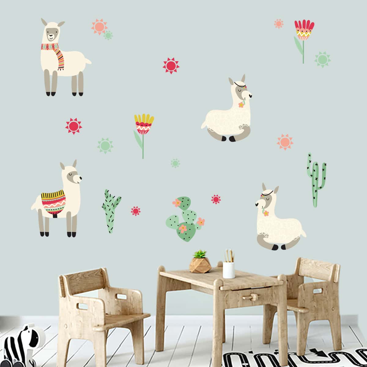 

1sheet Cartoon Wall Sticker, Multicolor