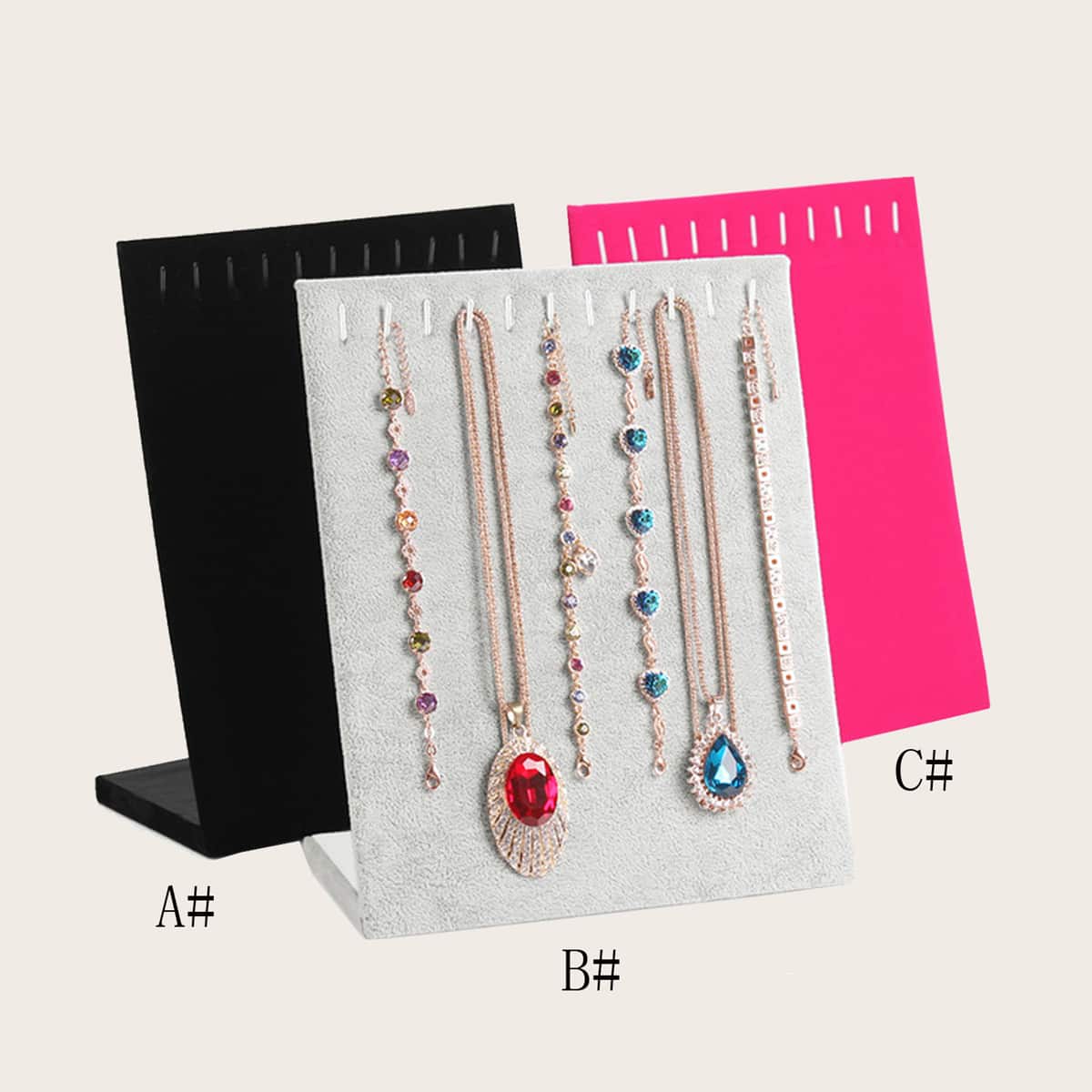 

1pc Desktop Jewelry Storage Rack, Multicolor