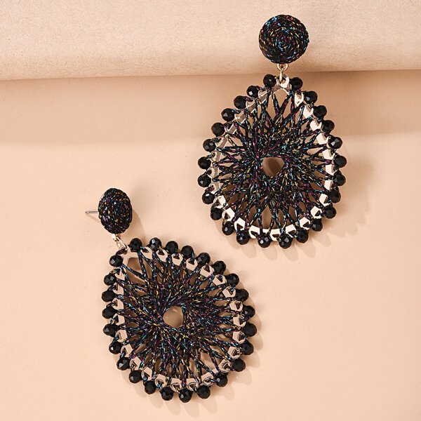 

Серьги-подвески с каплями воды, Чёрный