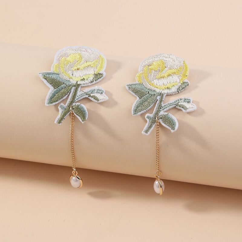

Floral Decor Drop Earrings, Multicolor