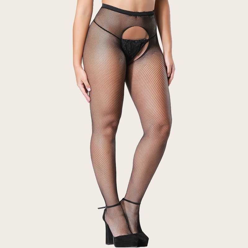 

Hollow Out Mesh Tight, Black
